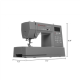 Singer | Computerized Sewing Machine | HD6800C Heavy Duty | Number of stitches 586 | Number of buttonholes 9 | Grey
