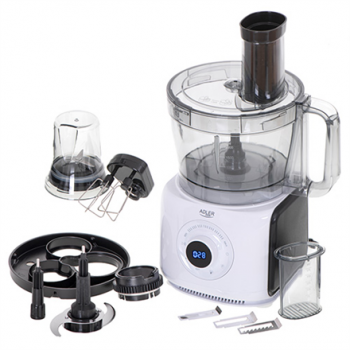 Adler | LCD Food Processor 12in1 | AD 4224 | Yes | White/Black