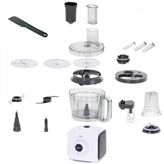 Adler | LCD Food Processor 12in1 | AD 4224 | Yes | White/Black