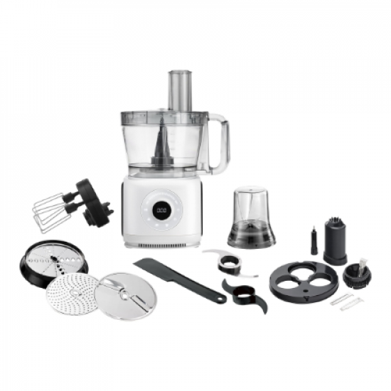 Adler | LCD Food Processor 12in1 | AD 4224 | Yes | White/Black