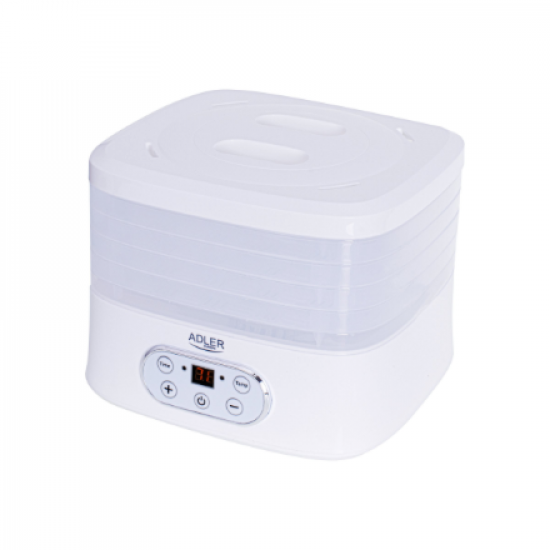 Adler | Food Dehydrator | AD 6658 | Power 230 W | Number of trays 5 | Temperature control | Integrated timer | White