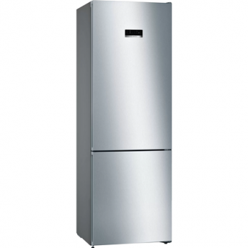 Bosch | Refrigerator | KGN49XLEA | Energy efficiency class E | Free standing | Combi | Height 203 cm | No Frost system | Fridge net capacity 330 L | Freezer net capacity 108 L | Display | 40 dB | Stainless steel