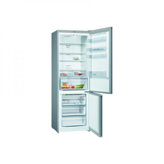 Bosch | Refrigerator | KGN49XLEA | Energy efficiency class E | Free standing | Combi | Height 203 cm | No Frost system | Fridge net capacity 330 L | Freezer net capacity 108 L | Display | 40 dB | Stainless steel