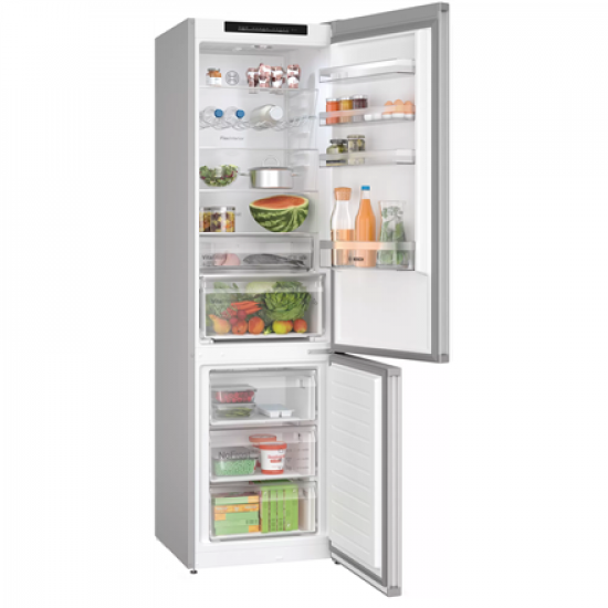 Bosch | Refrigerator | KGN392LDF | Energy efficiency class D | Free standing | Combi | Height 203 cm | No Frost system | Fridge net capacity 260 L | Freezer net capacity 103 L | 35 dB | Stainless steel