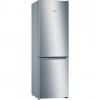 Bosch | Refrigerator | KGN36NLEA | Energy efficiency class E | Free standing | Combi | Height 186 cm | No Frost system | Fridge net capacity 216 L | Freezer net capacity 89 L | 42 dB | Stainless steel
