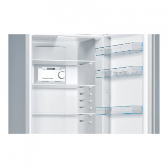 Bosch | Refrigerator | KGN36NLEA | Energy efficiency class E | Free standing | Combi | Height 186 cm | No Frost system | Fridge net capacity 216 L | Freezer net capacity 89 L | 42 dB | Stainless steel