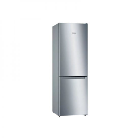 Bosch | Refrigerator | KGN36NLEA | Energy efficiency class E | Free standing | Combi | Height 186 cm | No Frost system | Fridge net capacity 216 L | Freezer net capacity 89 L | 42 dB | Stainless steel