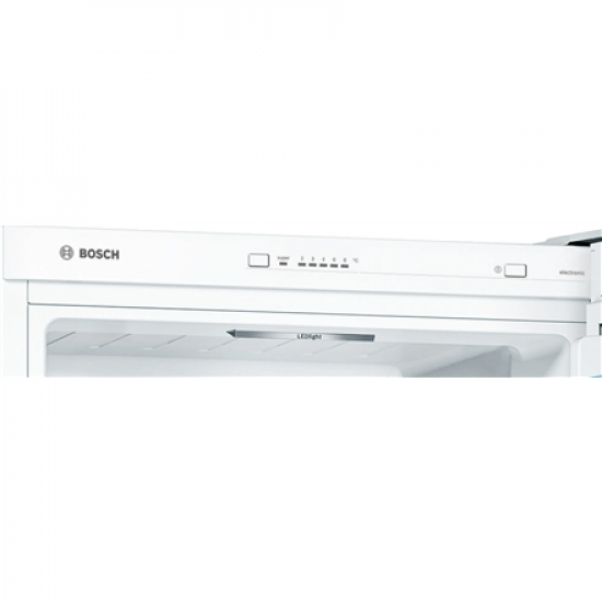 Bosch | Refrigerator | KGV366WEP | Energy efficiency class E | Free standing | Combi | Height 186 cm | Fridge net capacity 214 L | Freezer net capacity 94 L | 39 dB | White