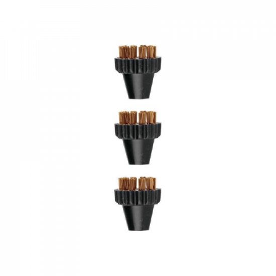 Polti | 3 Small Brass Bristles Brushes Kit | PAEU0297 Vaporetto Lecoaspira Unico