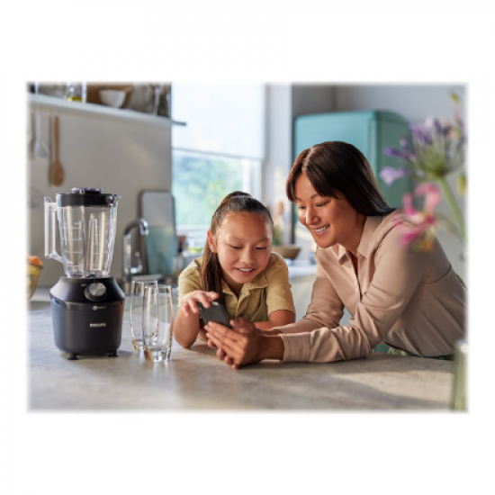 Philips Blender | HR2291/01 3000 Series | Tabletop | 600 W | Jar material Glass | Jar capacity 2 L | Ice crushing | Black