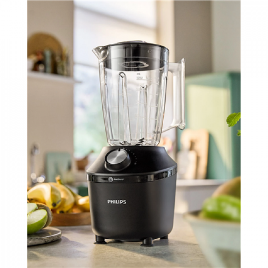 Philips Blender | HR2291/01 3000 Series | Tabletop | 600 W | Jar material Glass | Jar capacity 2 L | Ice crushing | Black