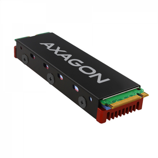AXAGON | Passive aluminum cooler for all M.2 SSDs, size 2280, high 12 mm | CLR-M2