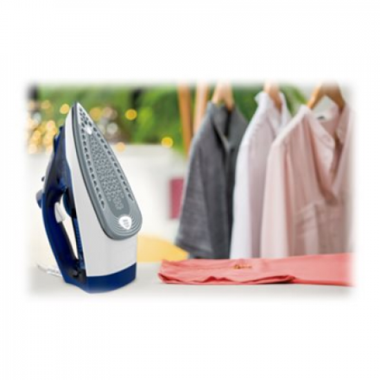 TEFAL | FV2838E0 | Steam Iron | 2400 W | Water tank capacity 270 ml | Continuous steam 40 g/min | Blue/White