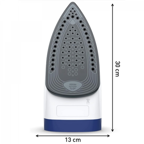 TEFAL | FV2838E0 | Steam Iron | 2400 W | Water tank capacity 270 ml | Continuous steam 40 g/min | Blue/White