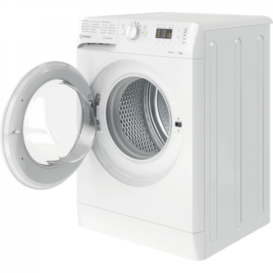 INDESIT | Washing machine | MTWA 71252 W EE | Energy efficiency class E | Front loading | Washing capacity 7 kg | 1200 RPM | Depth 54 cm | Width 59.5 cm | Display | LED | White