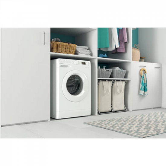 INDESIT | Washing machine | MTWA 71252 W EE | Energy efficiency class E | Front loading | Washing capacity 7 kg | 1200 RPM | Depth 54 cm | Width 59.5 cm | Display | LED | White