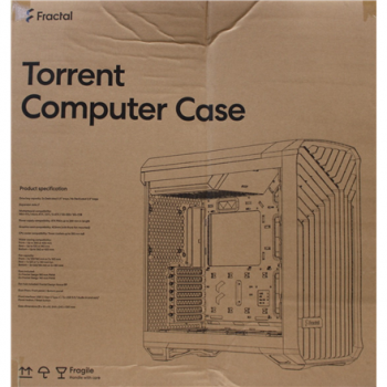 SALE OUT. Fractal Design Torrent Black RGB TG  | Fractal Design | Torrent Black RGB TG Light Tint | Torrent Black RGB TG | ATX | Black | DAMAGED PACKAGING