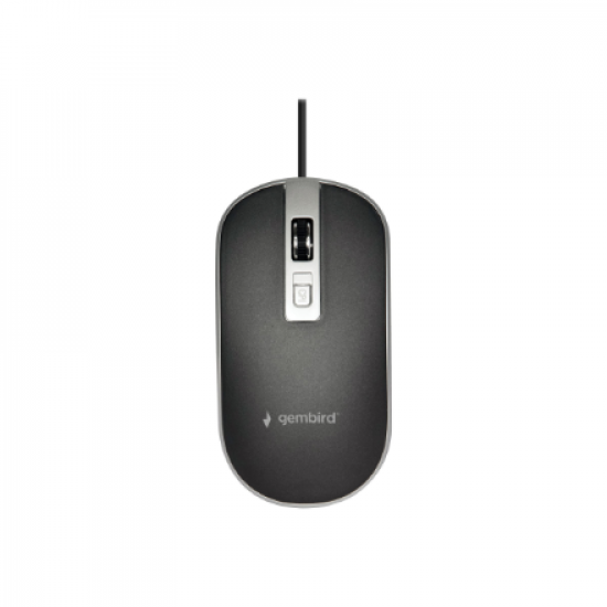 Gembird | Optical USB mouse | MUS-4B-06-BS | Optical mouse | Black/Silver