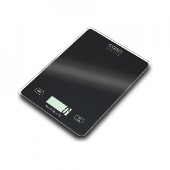 Caso | Kitchen scale | Slim | Maximum weight (capacity) 5 kg | Graduation 1 g | Black