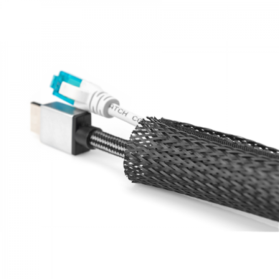 Digitus | Flexible Cable Tube with Hook and Loop Fastener Cable Sock | DA-90507