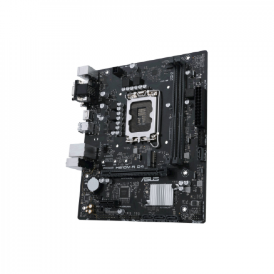 Asus | PRIME H610M-R D4-SI | Processor family Intel | Processor socket LGA1700 | DDR4 DIMM | Memory slots 2 | Supported hard disk drive interfaces SATA, M.2 | Number of SATA connectors 4 | Chipset Intel H610 | Mic-ATX