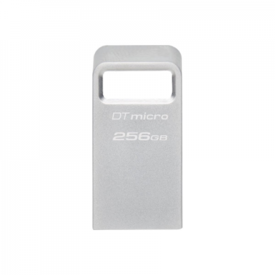 Kingston | USB 3.2 Flash Drive | DataTraveler micro | 256 GB | USB 3.2 | Silver