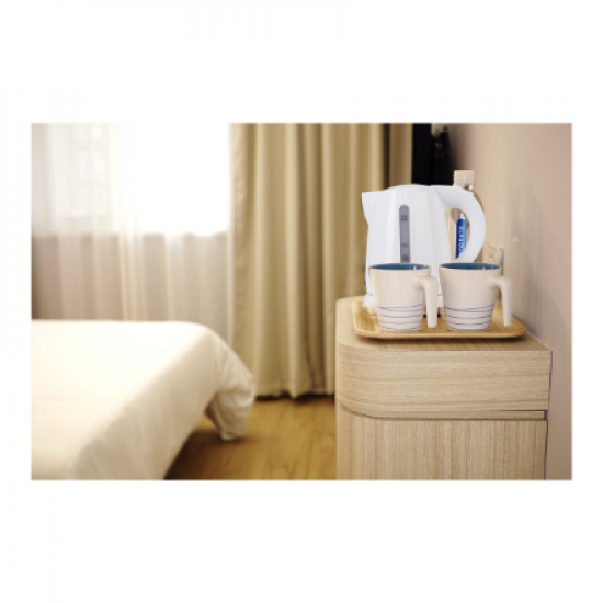 Adler | Kettle | AD 1272 | Electric | 1600 W | 1 L | Stainless steel/Polypropylene | 360° rotational base | White