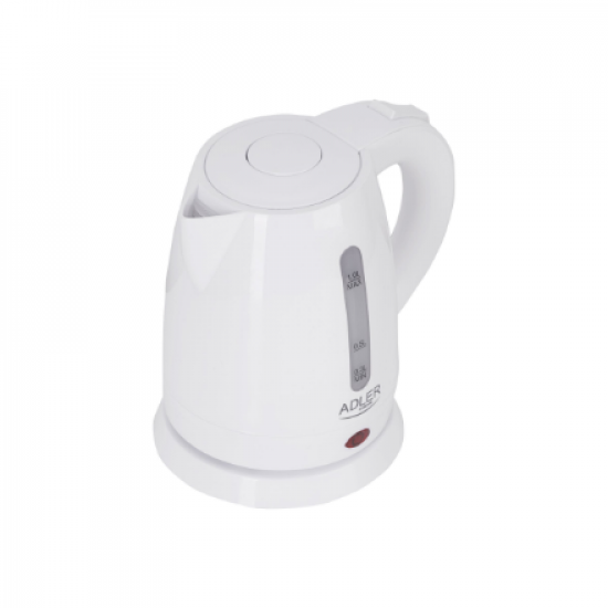 Adler | Kettle | AD 1272 | Electric | 1600 W | 1 L | Stainless steel/Polypropylene | 360° rotational base | White