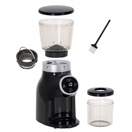 Adler | Coffee Grinder | AD 4450 Burr | 300 W | Coffee beans capacity 300 g | Number of cups 1-10 pc(s) | Black