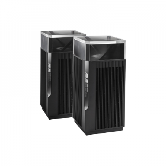 Wireless Wifi 6E Tri-band Gigabit Router | ZenWiFi Pro ET12 (2-Pack) | 802.11ax | 1148+4804+4804 Mbit/s | 10/100/1000/11000 Mbit/s | Ethernet LAN (RJ-45) ports 3 | Mesh Support Yes | MU-MiMO Yes | No mobile broadband | Antenna type Internal