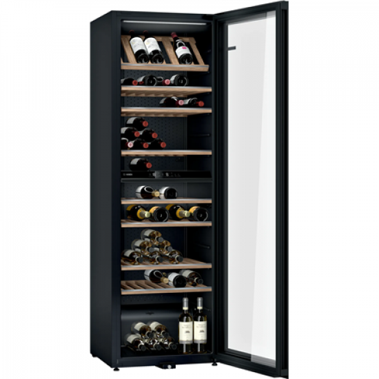 Bosch | Wine Cooler | KWK36ABGA | Energy efficiency class G | Free standing | Bottles capacity 199 | Black