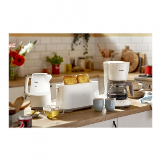 Philips | Toaster | HD2590/00 Daily Collection | Power 870-1030 W | Number of slots 2 | Housing material Plastic | White