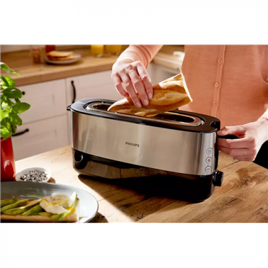 Philips | Toaster | HD2692/90 Viva Collection | Power 950 W | Number of slots 2 | Housing material  Metal/Plastic | Black