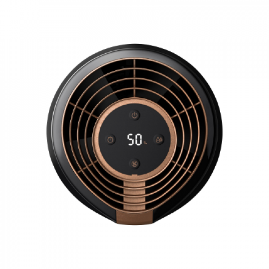 Philips | HU2718/10 | Humidifier | 17 W | Water tank capacity 2 L | Suitable for rooms up to 32 m² | NanoCloud technology | Humidification capacity 200 ml/hr | Black/Copper