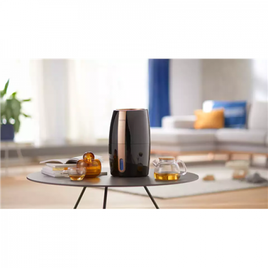 Philips | HU2718/10 | Humidifier | 17 W | Water tank capacity 2 L | Suitable for rooms up to 32 m² | NanoCloud technology | Humidification capacity 200 ml/hr | Black/Copper