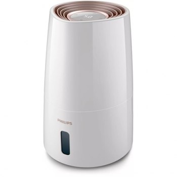 Philips | HU3916/10 | Humidifier | 25 W | Water tank capacity 3 L | Suitable for rooms up to 45 m² | NanoCloud technology | Humidification capacity 300 ml/hr | White/Rose gold