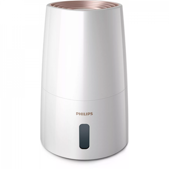 Philips | HU3916/10 | Humidifier | 25 W | Water tank capacity 3 L | Suitable for rooms up to 45 m² | NanoCloud technology | Humidification capacity 300 ml/hr | White/Rose gold