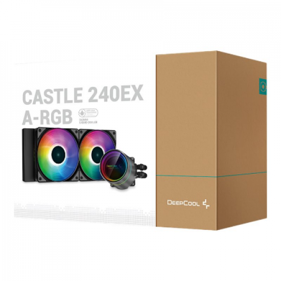 Deepcool | CASTLE 240EX A-RGB | Intel, AMD | CPU Liquid Cooler