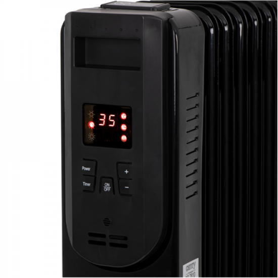 Camry | Oil-Filled Radiator with Remote Control | CR 7812 | Oil Filled Radiator | 1500 W | Number of power levels 3 | Black