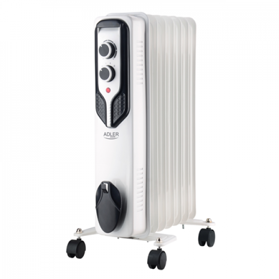 Adler | Oil-Filled Radiator | AD 7815 | Oil Filled Radiator | 1500 W | Number of power levels 3 | White