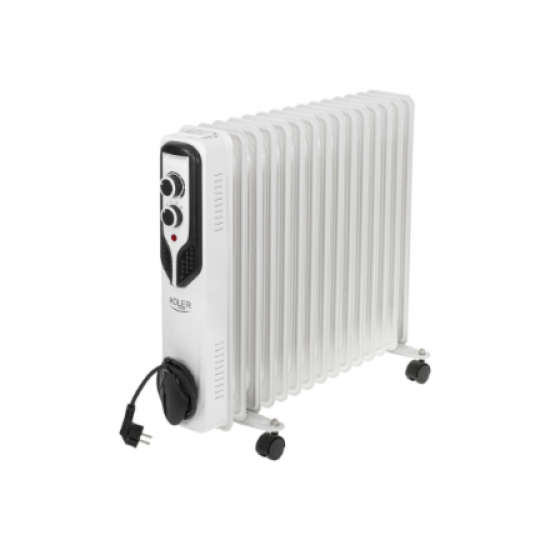 Adler | Oil-Filled Radiator | AD 7819 | Oil Filled Radiator | 2500 W | Number of power levels 3 | White