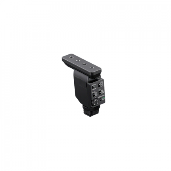 Sony | Compact Camera-Mount Digital Shotgun Microphone | ECM-B10 | Three pickup modes: Multidirectional, unidirectional and circular; Simple switching; Digital signal processing; Highly effective noise reduction filter; Digital audio transmission