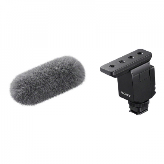 Sony | Compact Camera-Mount Digital Shotgun Microphone | ECM-B10 | Three pickup modes: Multidirectional, unidirectional and circular; Simple switching; Digital signal processing; Highly effective noise reduction filter; Digital audio transmission