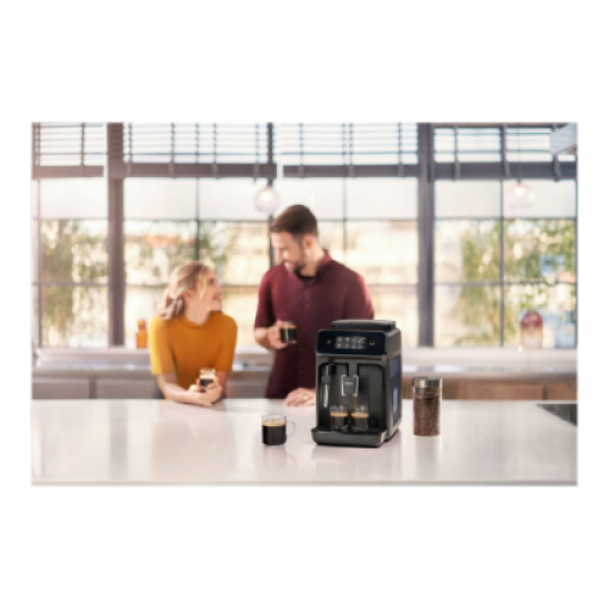 Philips | Espresso Coffee maker | EP1220/00 | Pump pressure 15 bar | Built-in milk frother | Fully automatic | 1500 W | Black