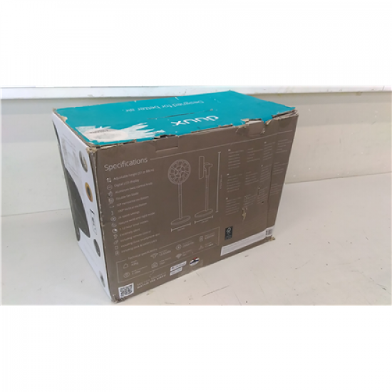 SALE OUT. SALE OUT. Duux | Smart Fan | Whisper Flex Smart Black with Battery Pack | Stand Fan | USED, DAMAGED PACKAGING, SMALL MARKS ON STAND, BATTERY NOT WORKING, CRACK ON BACK | Black | Diameter 34 cm | Number of speeds 26 | Oscillation | 2-22 W | Remot
