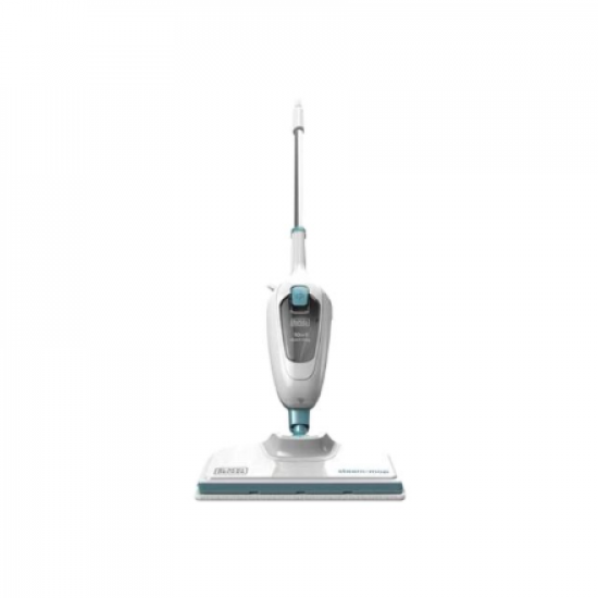 BLACK & DECKER | Steam mop | FSMH13E10-QS | Power 1300 W | Water tank capacity 0.38 L | White/Blue