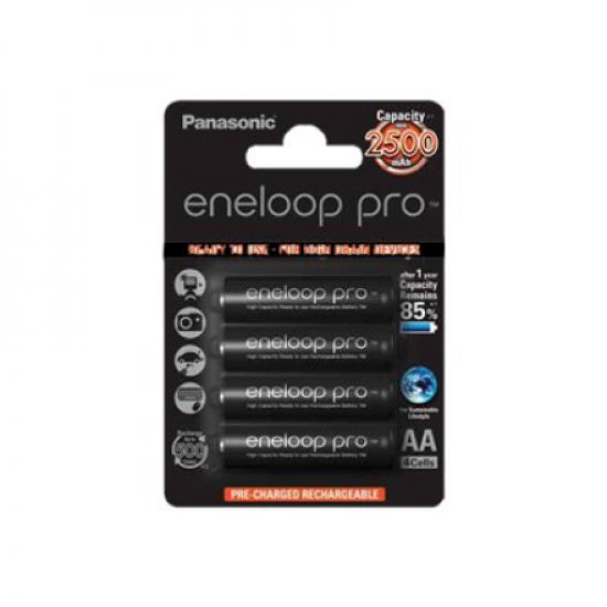 Panasonic | ENELOOP Pro BK-3HCDE/4BE | AA | 2500 mAh | 4 pc(s)