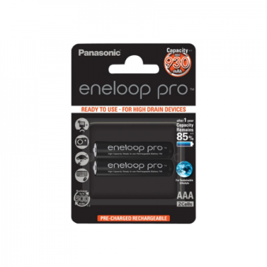 Panasonic | ENELOOP Pro BK-4HCDE/2BE | AAA | 930 mAh | 2 pc(s)