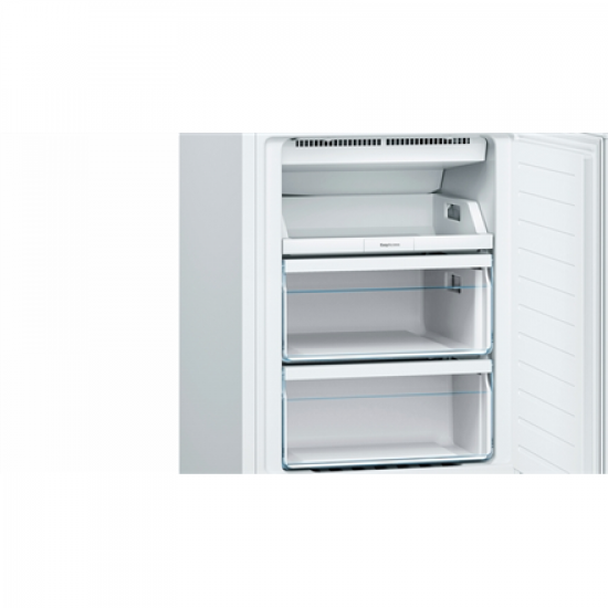 Bosch | Refrigerator | KGN36NWEA | Energy efficiency class E | Free standing | Combi | Height 186 cm | No Frost system | Fridge net capacity 216 L | Freezer net capacity 89 L | 42 dB | White