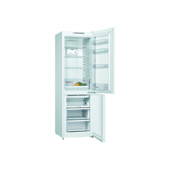 Bosch | Refrigerator | KGN36NWEA | Energy efficiency class E | Free standing | Combi | Height 186 cm | No Frost system | Fridge net capacity 216 L | Freezer net capacity 89 L | 42 dB | White